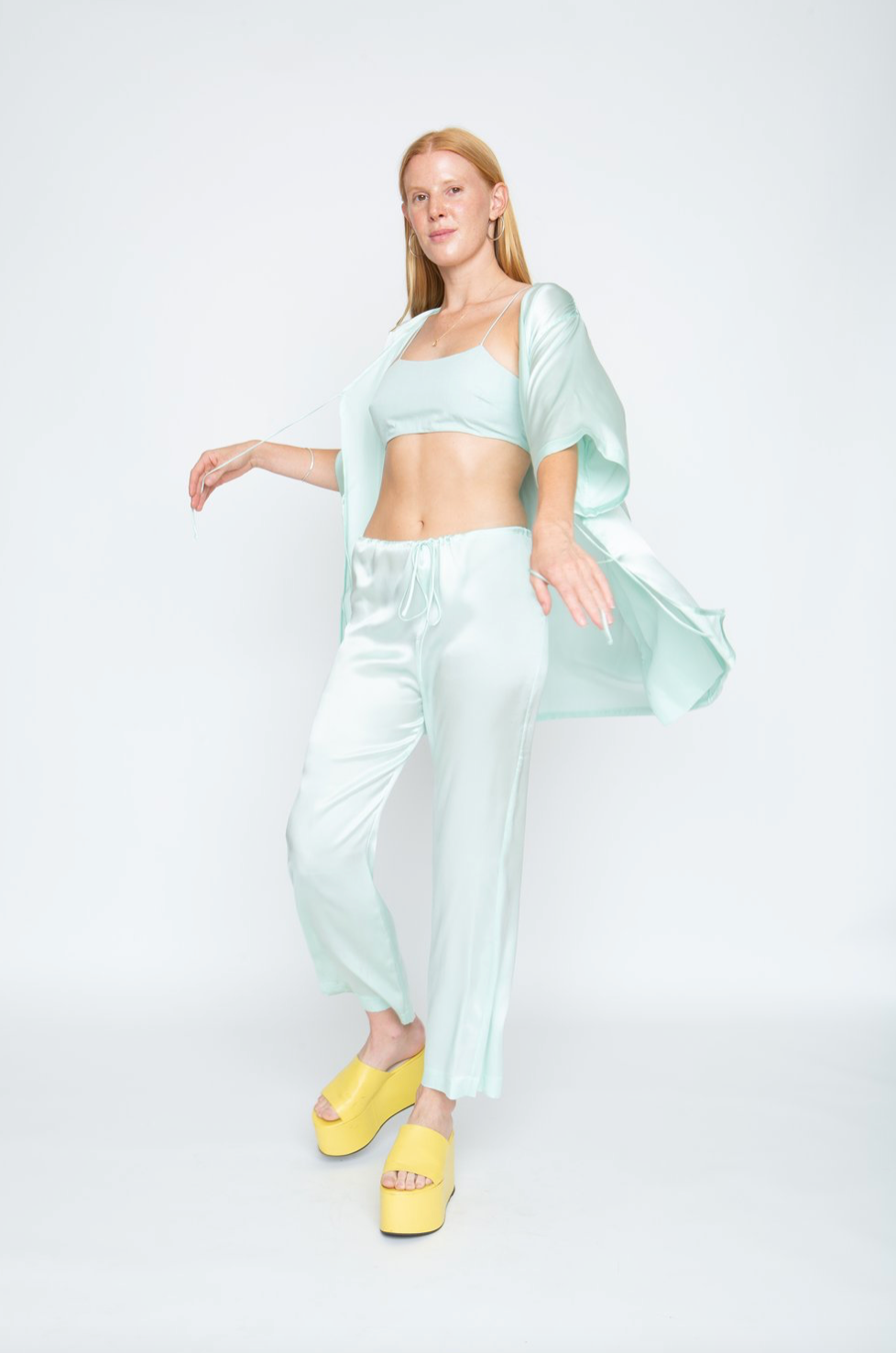 Lily Forbes - Milica Tie Top: Mint