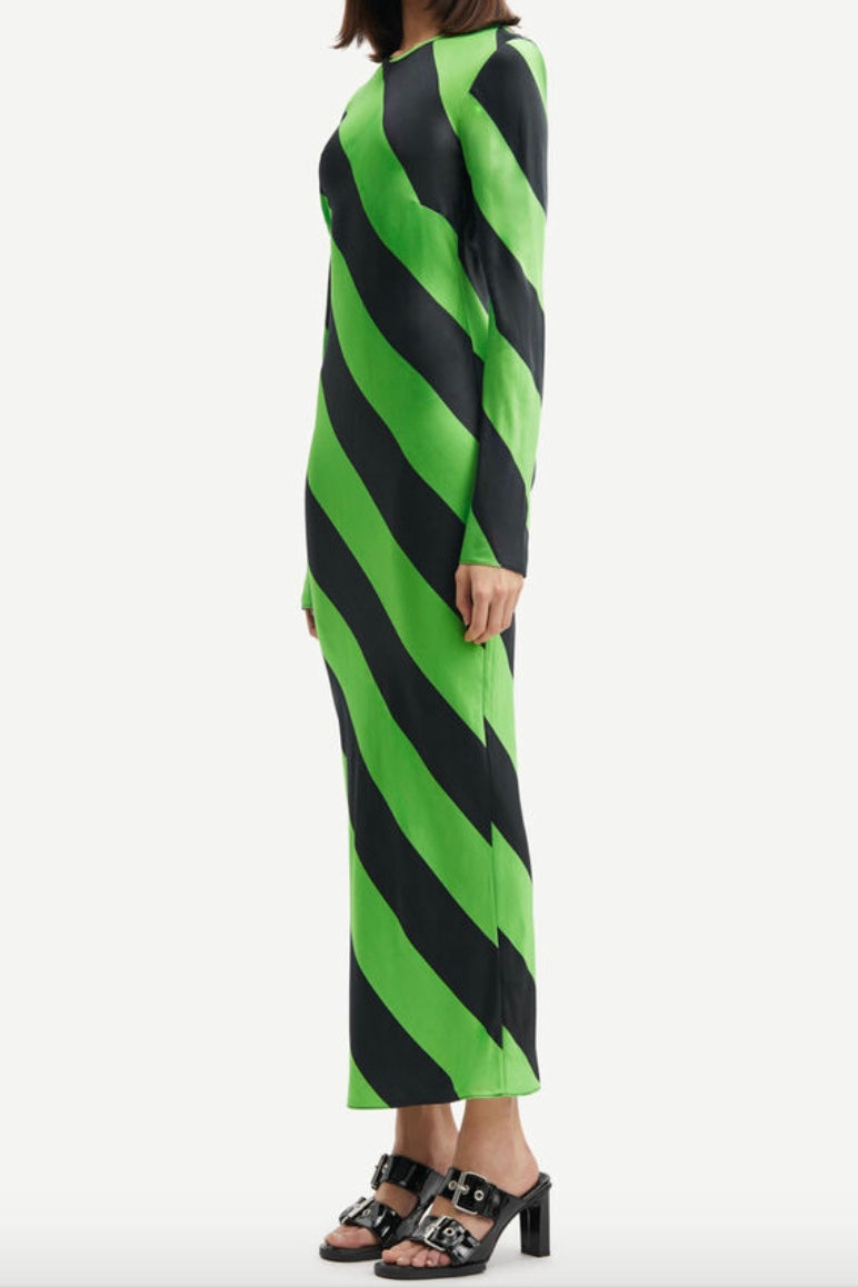 Samsoe Samsoe - Alina Dress: Green Stripe