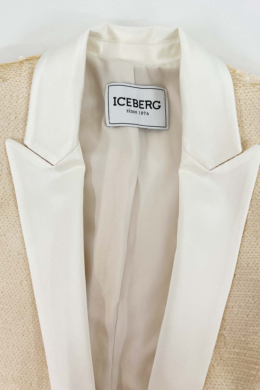 Iceberg - Sequin Blazer: Milk