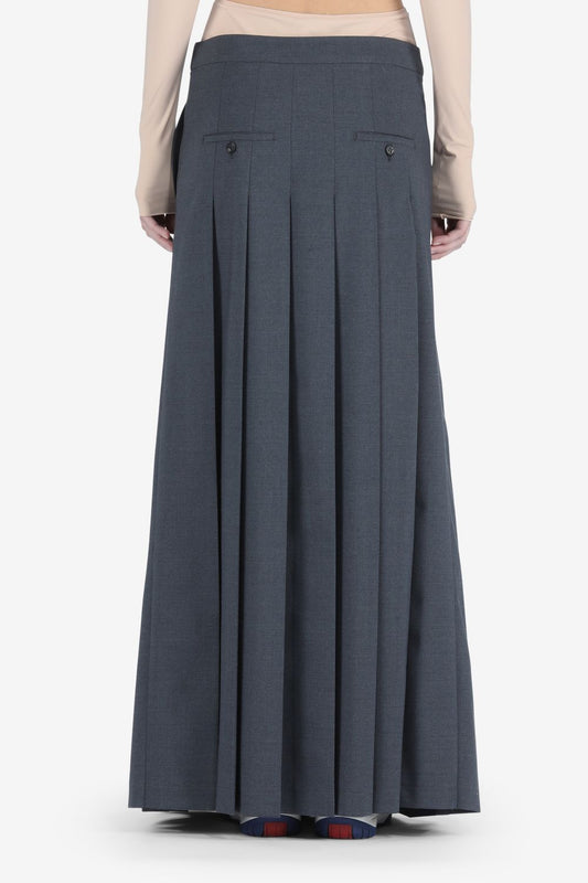 No. 21- Pleated Skirt: Grey