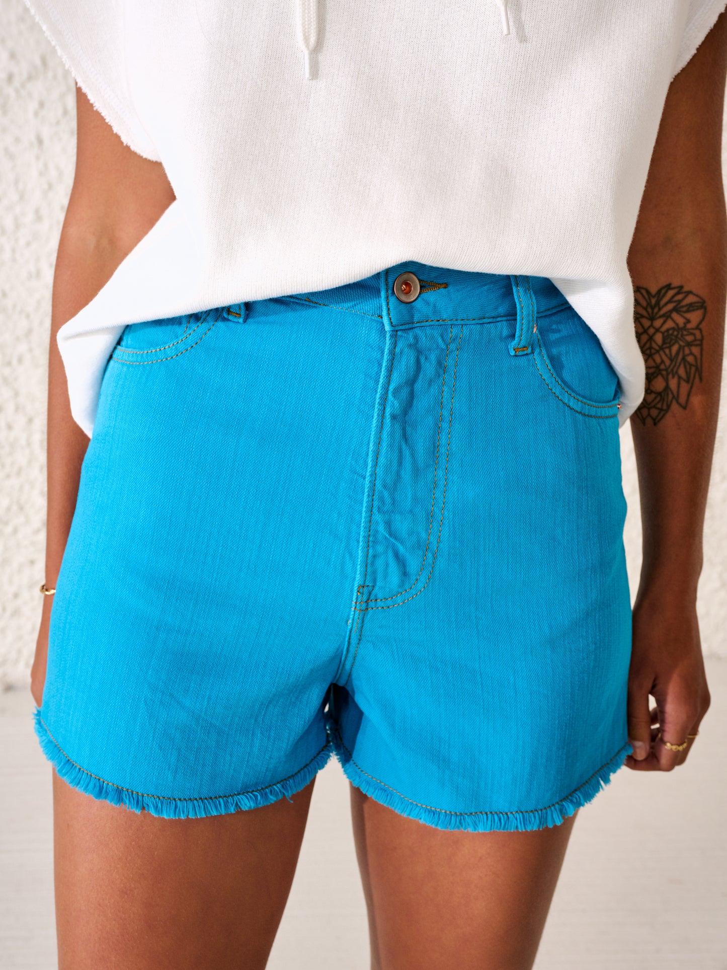 Bellerose - Party Shorts: Turquoise