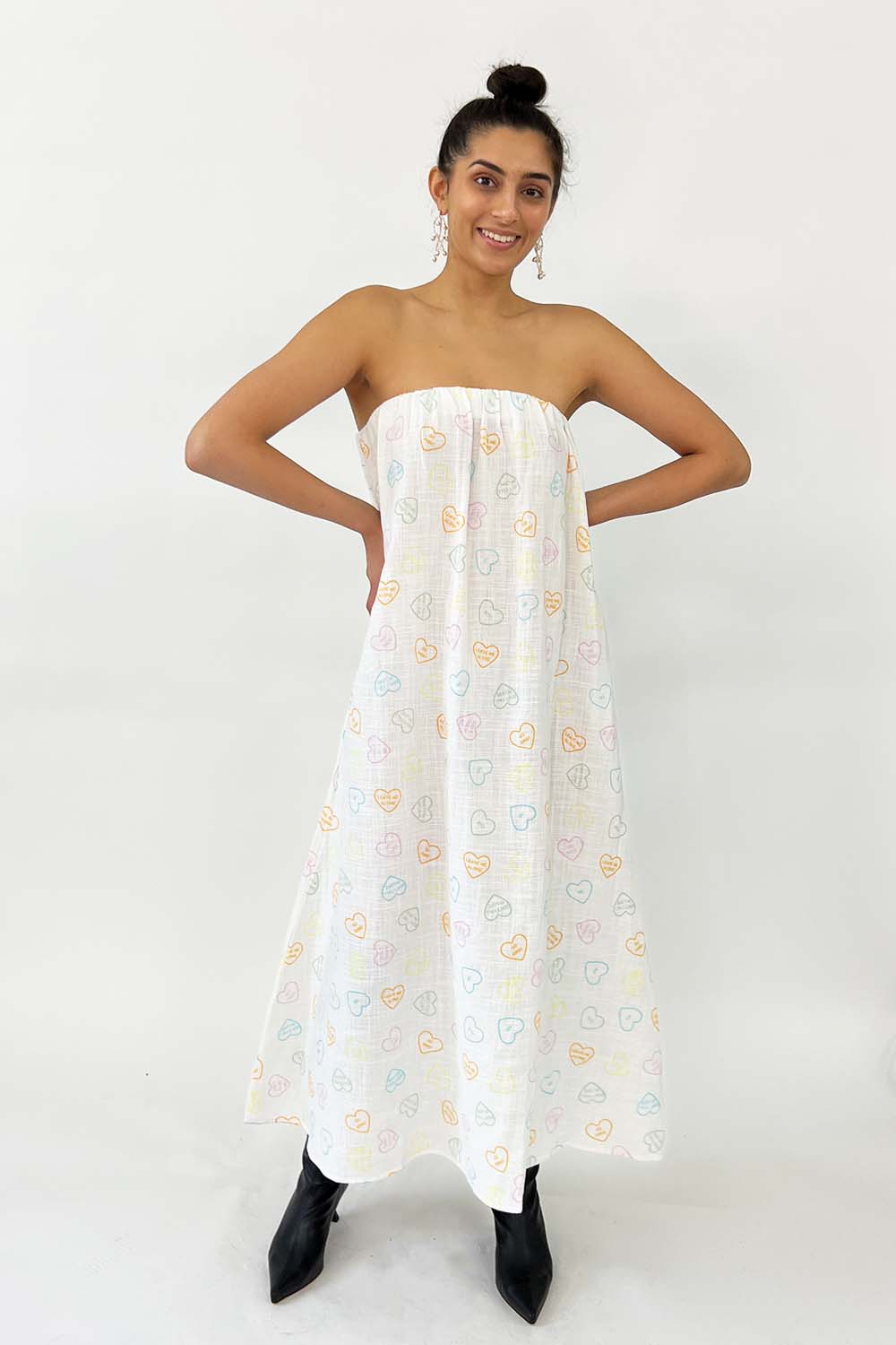 Strapless Gauze Dress