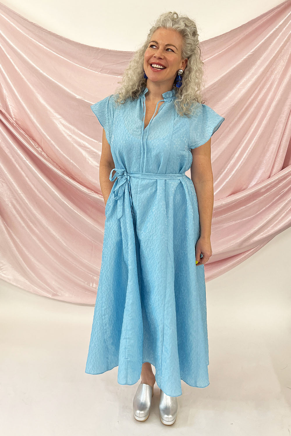 Samsoe Samsoe - Karookh Maxi Dress: Blue Topaz