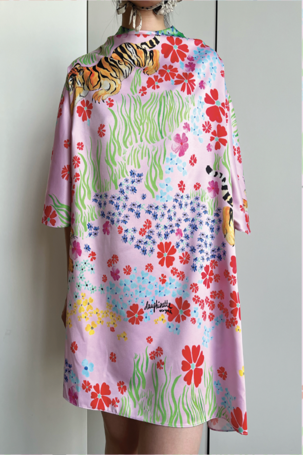 Dauphinette - Floatkerchief Mini Dress: Tiger Blooms