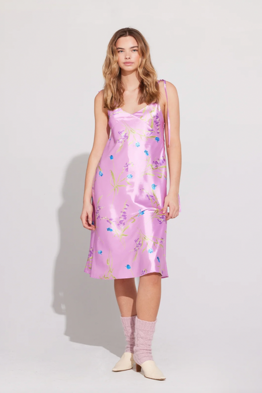 Ilag - Blaklokke Dress: Pink Flower Print