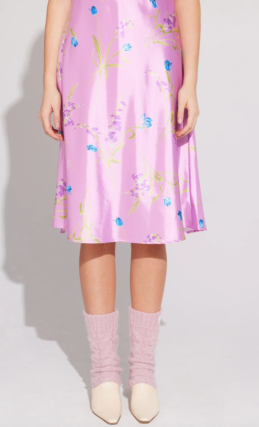 Ilag - Blaklokke Dress: Pink Flower Print