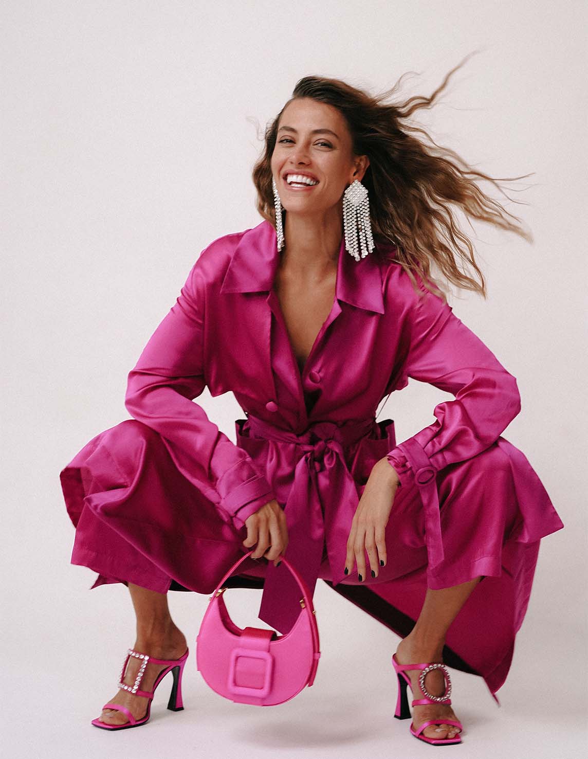Fete Imperiale - Cyrille Trench Coat: Fuchsia