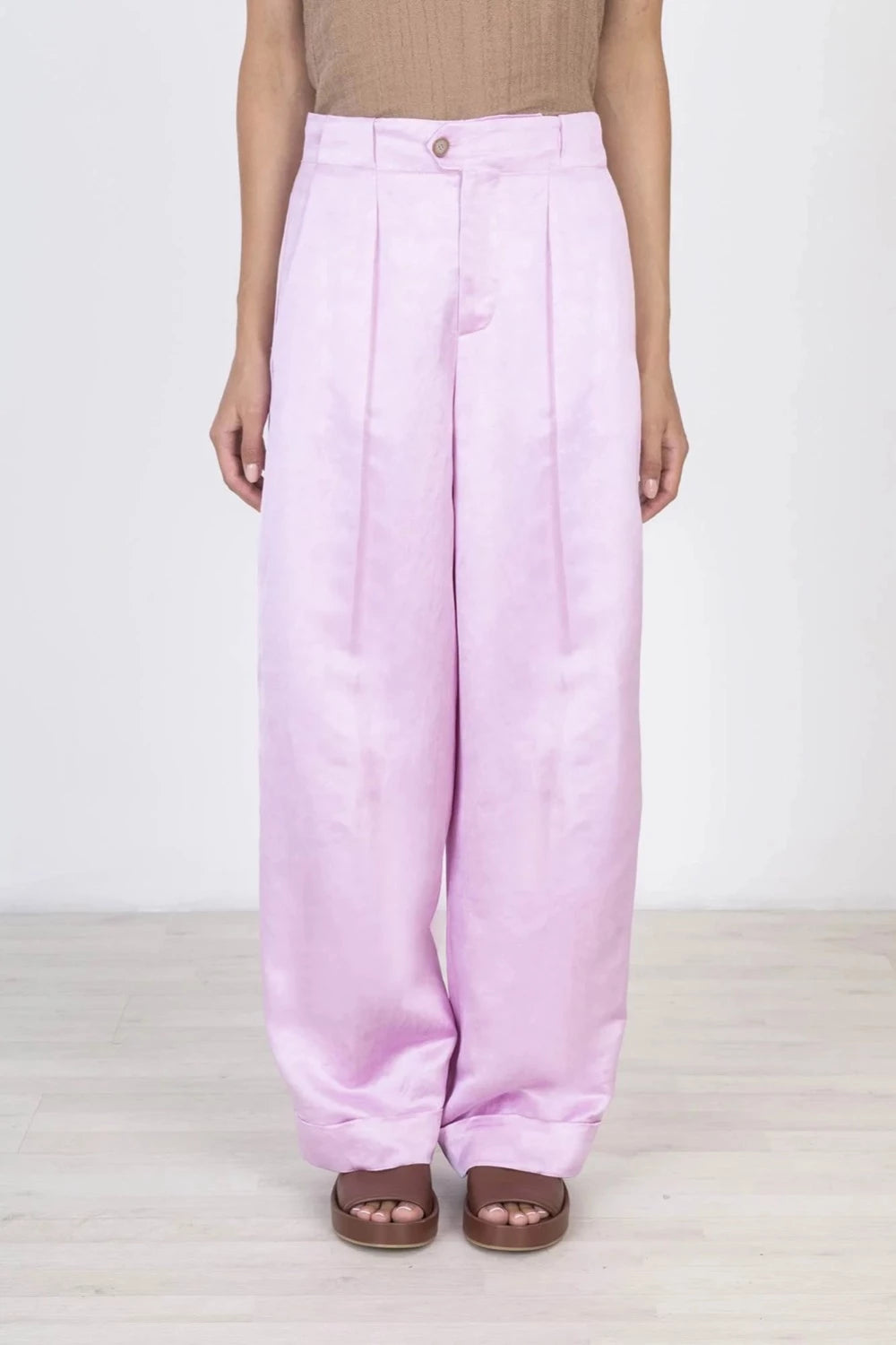 Linen Pants - Candy Pink