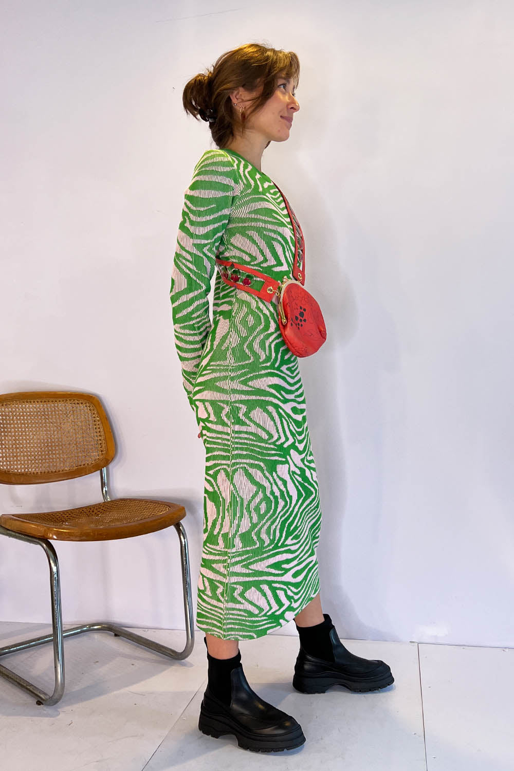 Stine Goya- Chiara Dress: Pastel Green Combo
