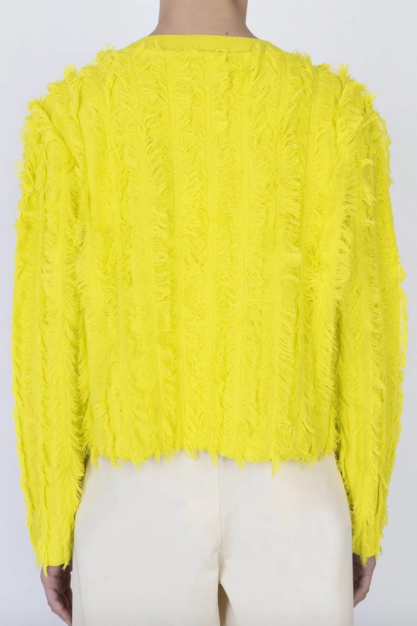 Alysi - Fringe Sweater: Green