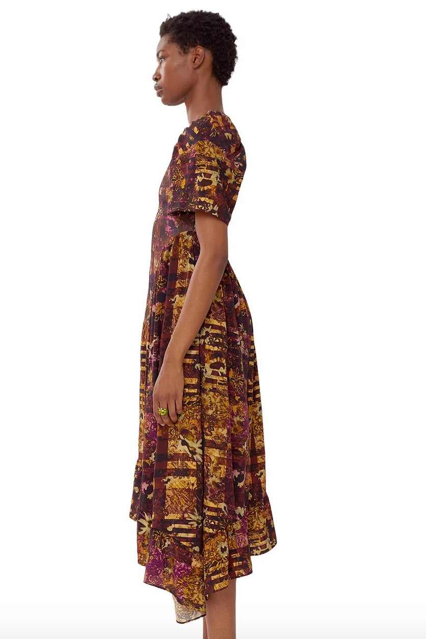Collina Strada - Pollinate Dress: Maple Sistine Plaid