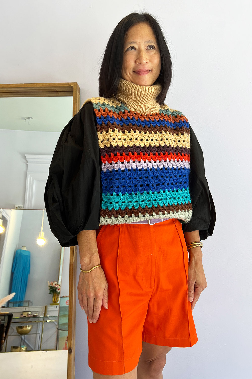 Bellerose- Maleck Bodywarmer: Crochet Stripe