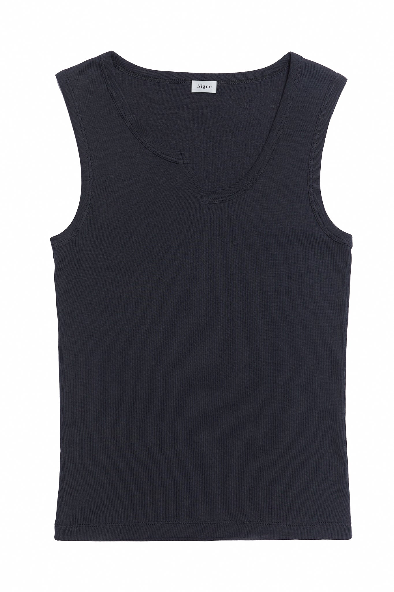 Signe - June Asymmetrical Tanktop: Black