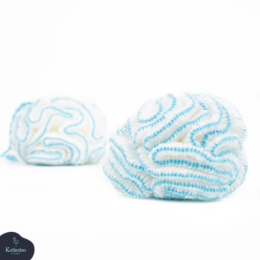 Kalkedon Towels - Organic Cotton Shower Loofah: turquoise