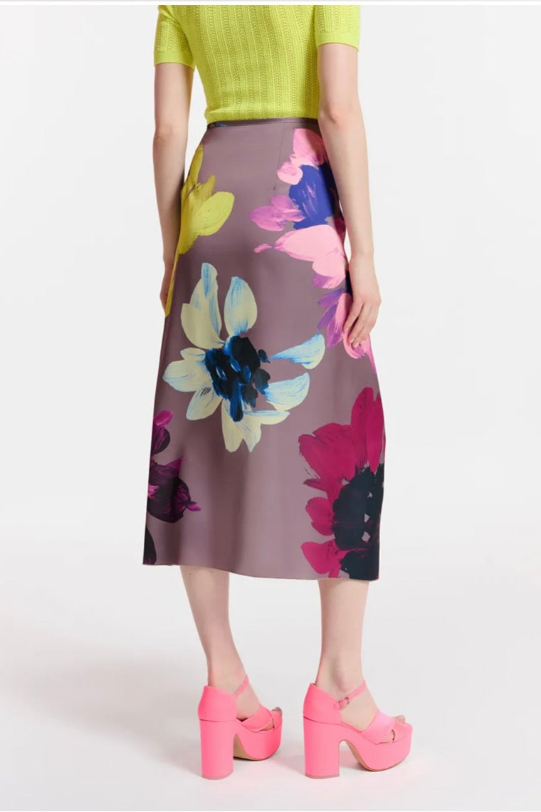Essentiel Antwerp - Easteregg Placed Print Skirt: Washed Mauve – ouimillie
