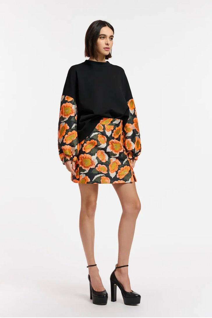 Essentiel Antwerp - Elvi Jacquard Miniskirt: Black