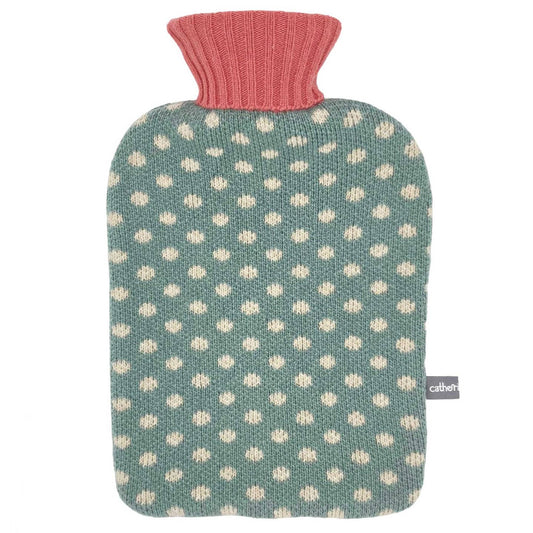 Catherine Tough - Lambswool Hot Water Bottle: small dots