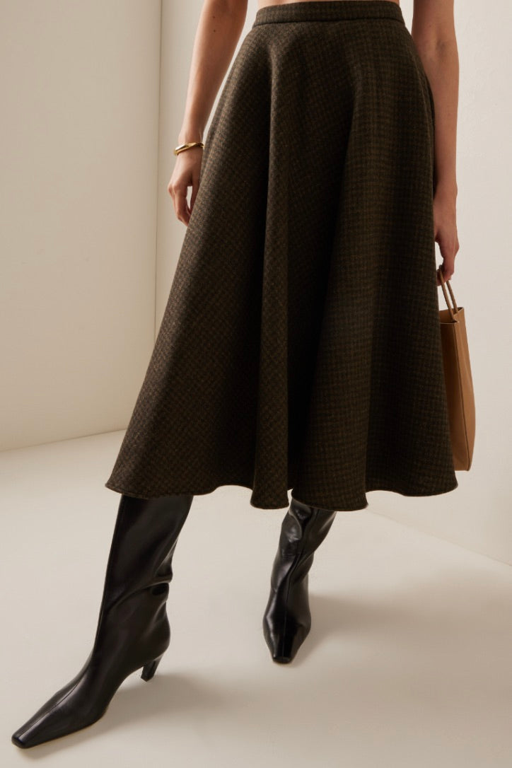 Lena Hoschek - Heritage Rock Skirt: Tweed Valley