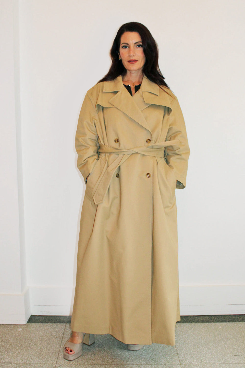 Vivetta - Gabardine Trench Coat: Khaki