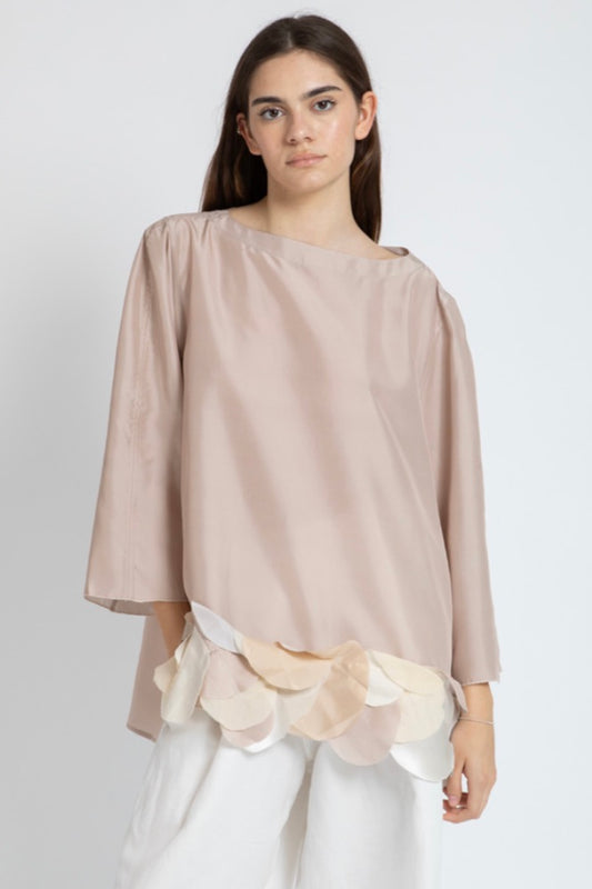 Francesca Marchisio - Reversible & Up-Cycled Blouse: Phard/Pearl