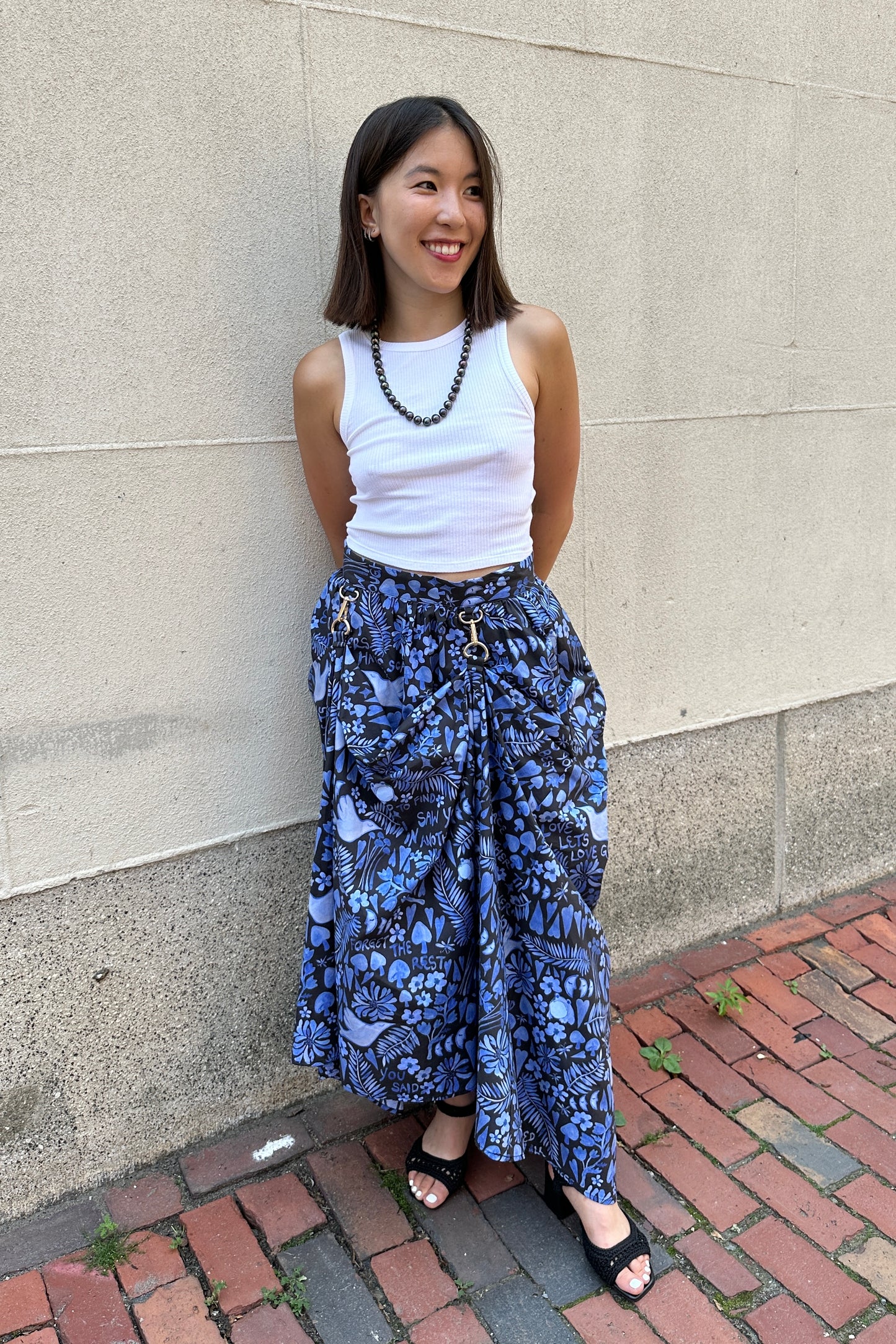 Dauphinette - Hitched Skirt: Lazy Boy Floral