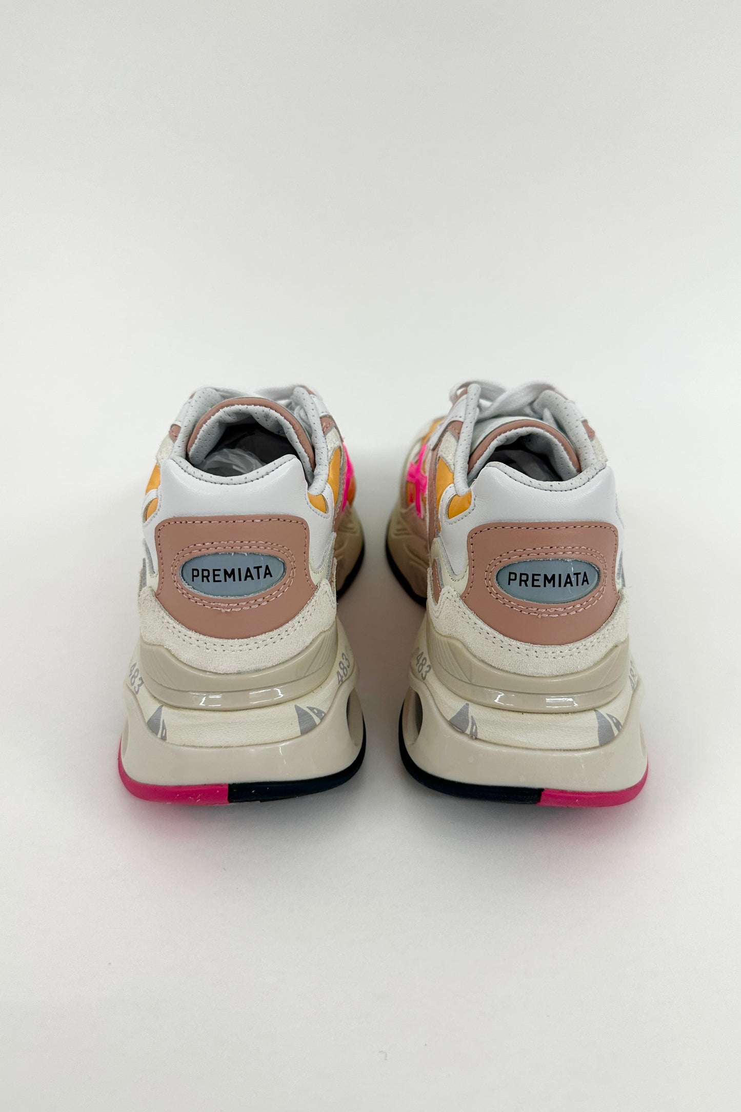 Premiata - Sharky-D Sneaker: Pink & Orange