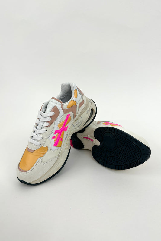 Premiata - Sharky-D Sneaker: Pink & Orange or