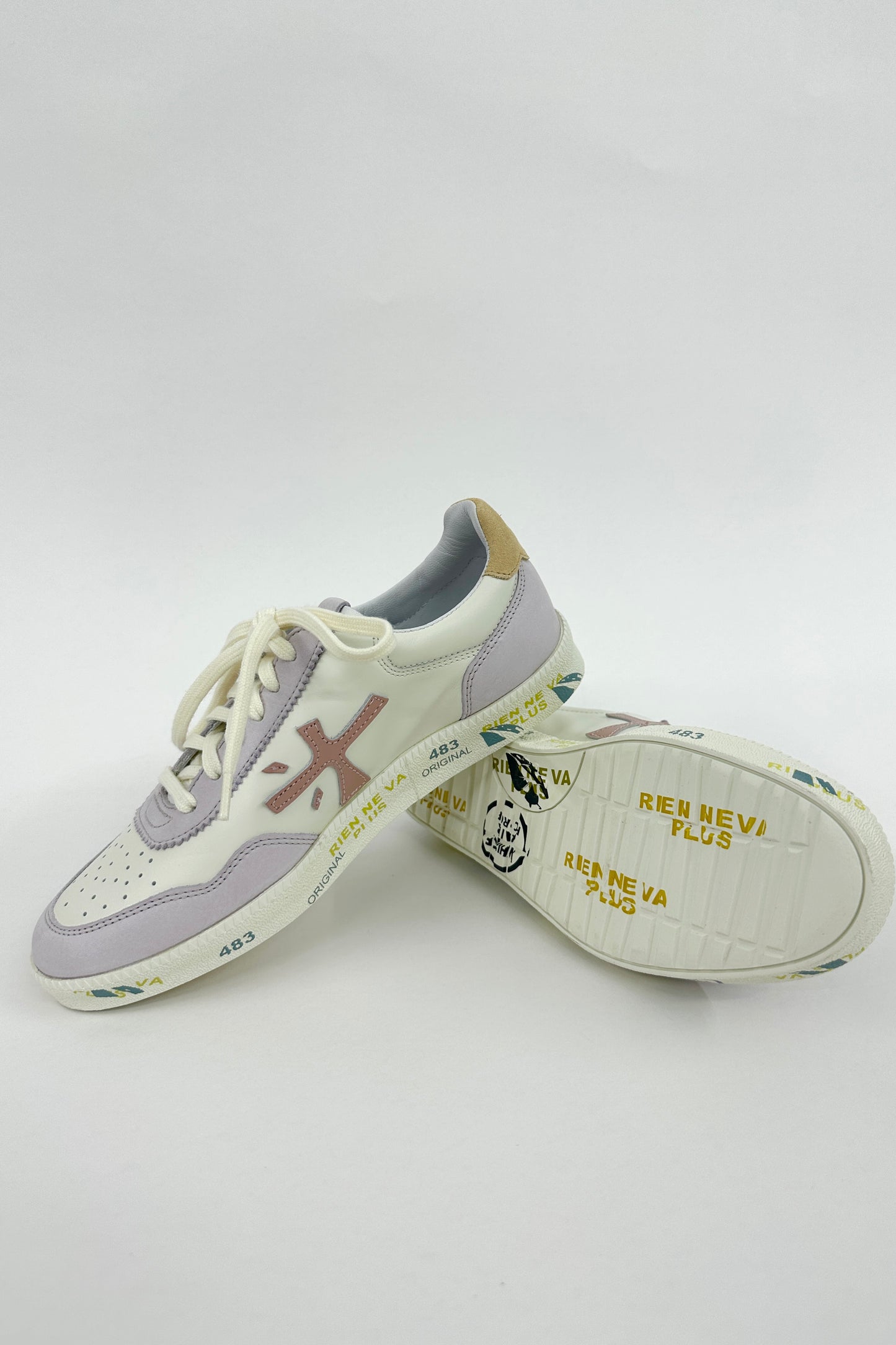 Premiata - Clay-D Sneaker: Lavender & Cream