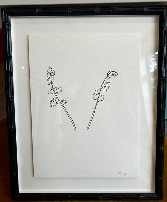 Kim Stockwell - Glass Frame: Lily of the Valley 1