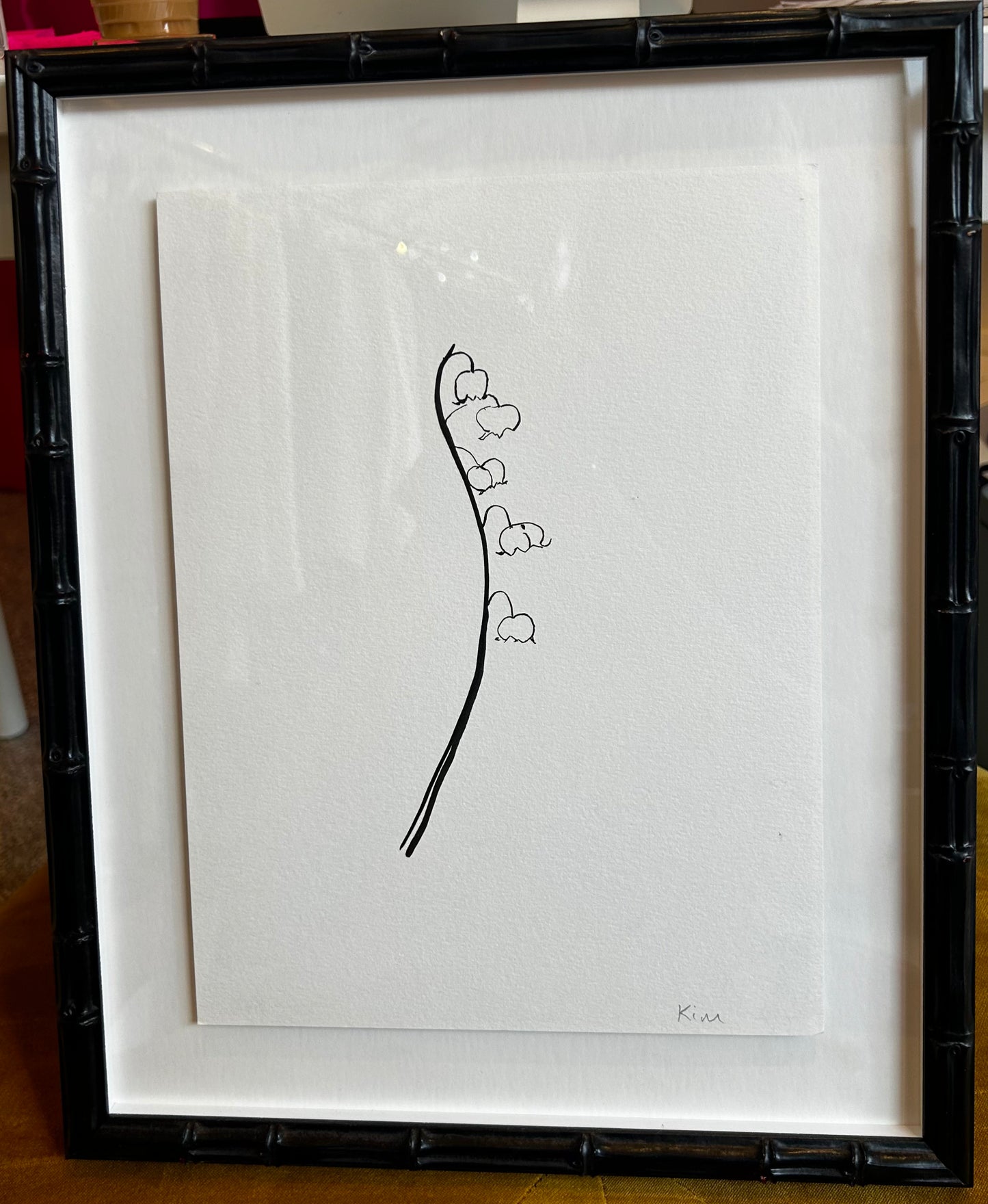 Kim Stockwell - Glass Frame: Lily of the Valley 2