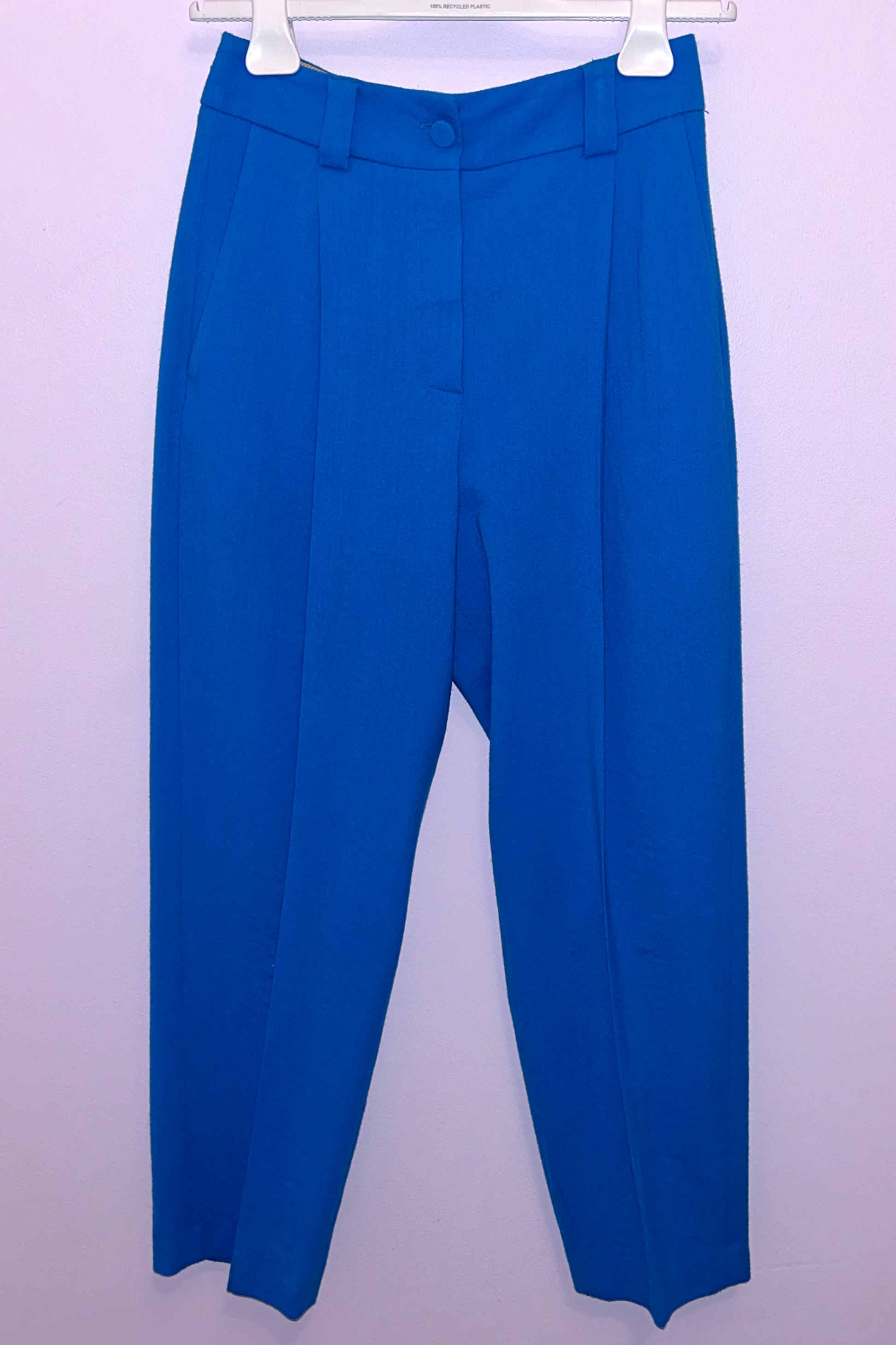 Alysi - Wide Leg Cropped Pants: Capri Blue – ouimillie