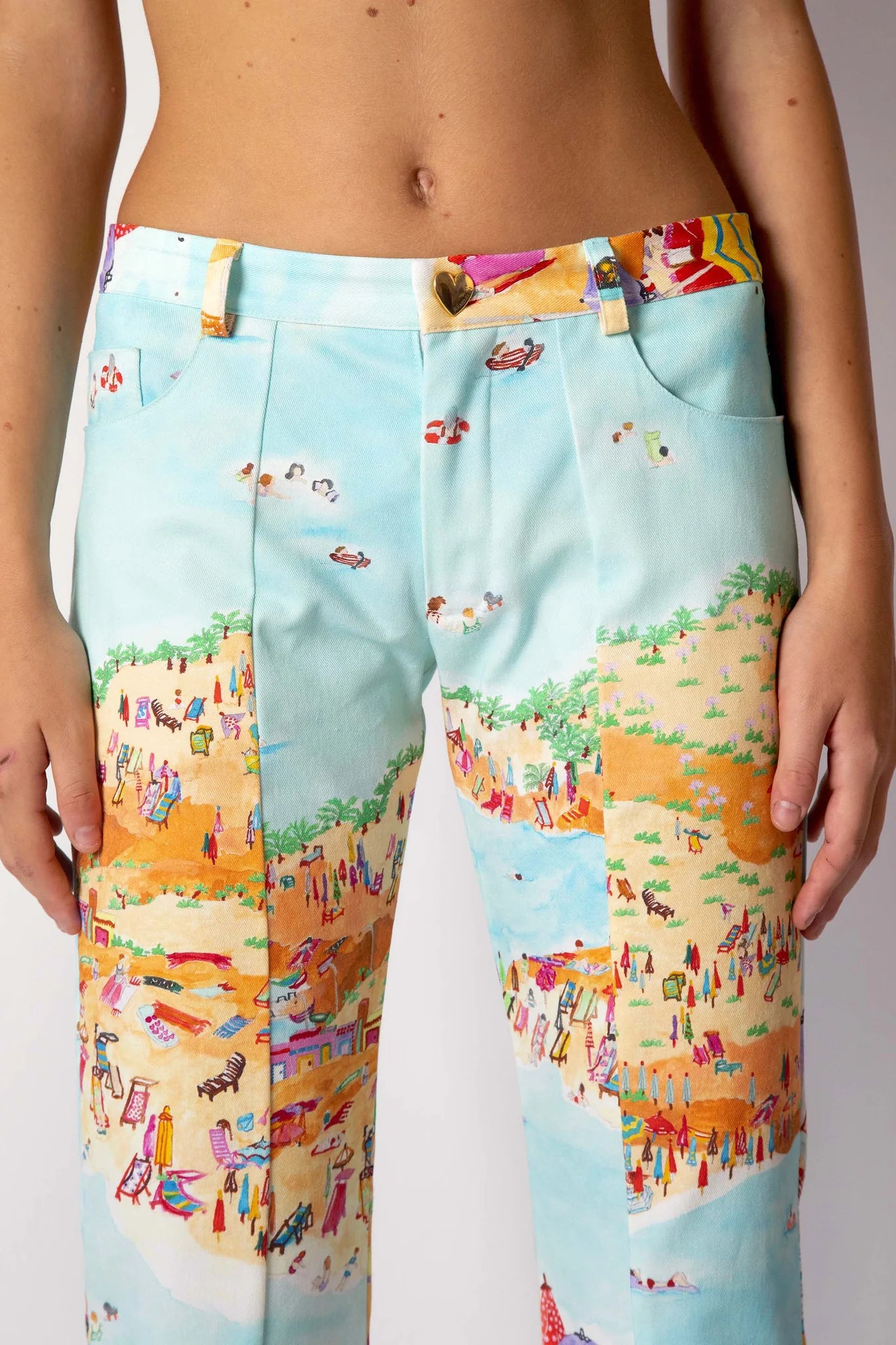 Marco Rambaldi - Printed Baggy Trousers: Beach