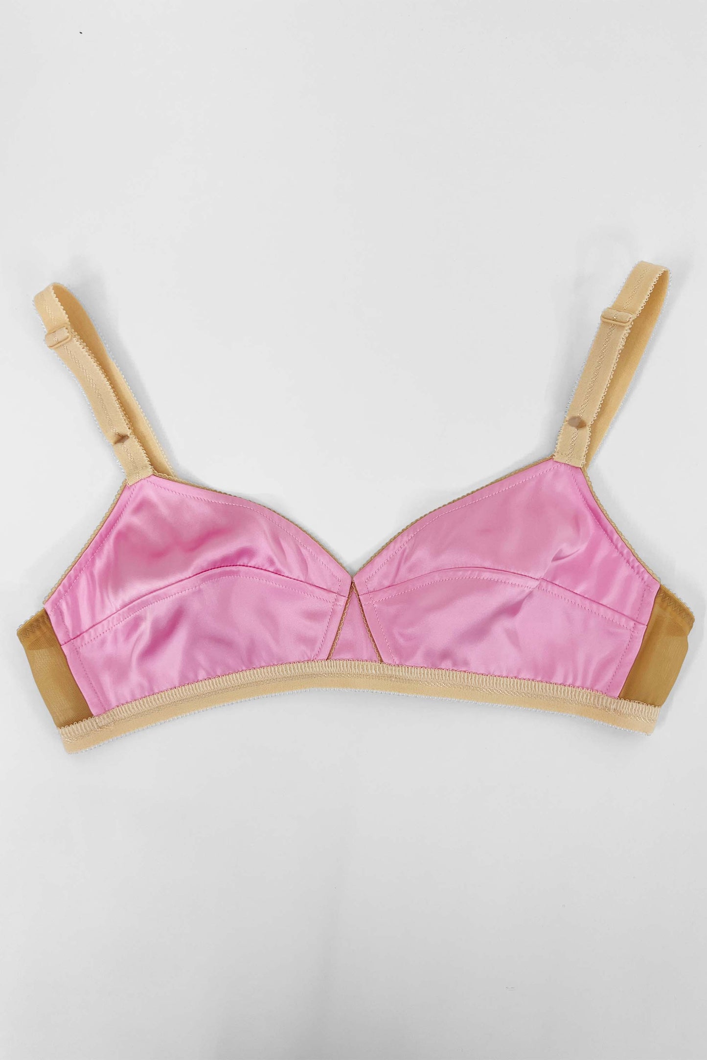 No. 21 - Silk Bralette: Pink