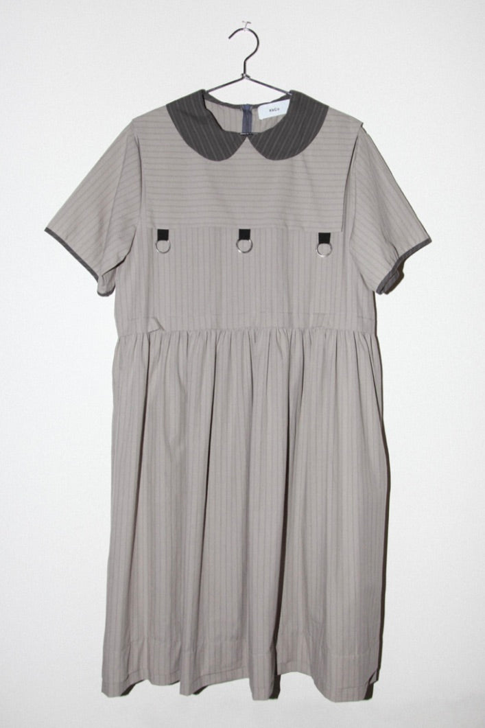 KkCo - Pumice Dress: Striped Stone