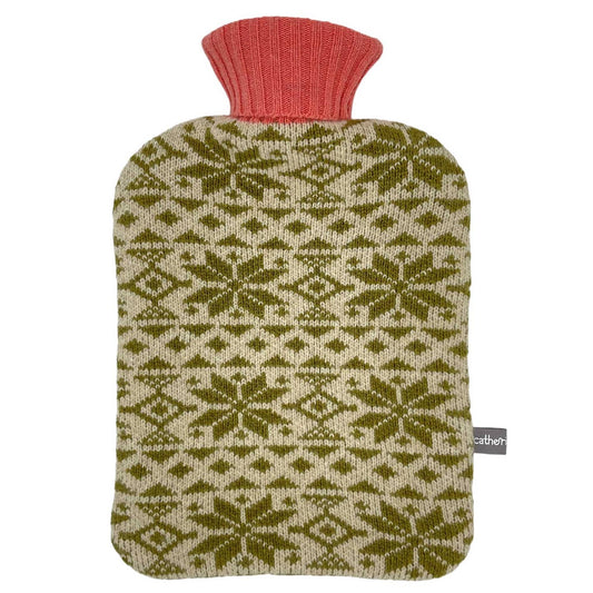 Catherine Tough - Lambswool Hot Water Bottle: lime green