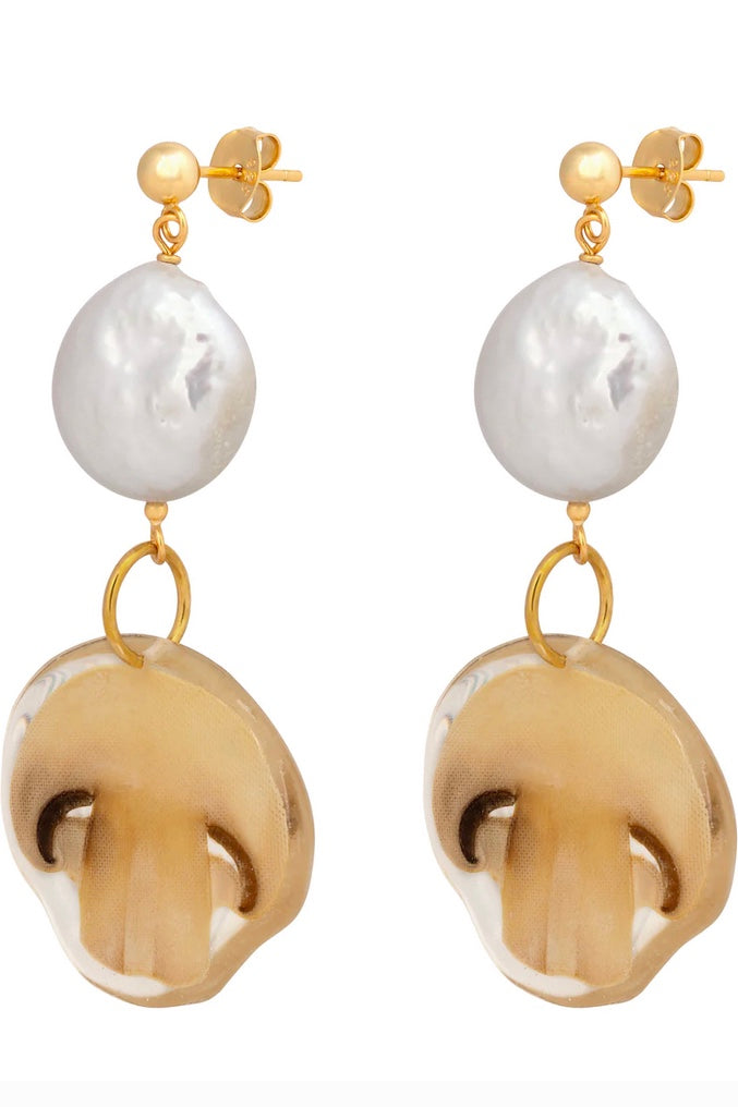 Dauphinette - Reishi Earrings: Ivory
