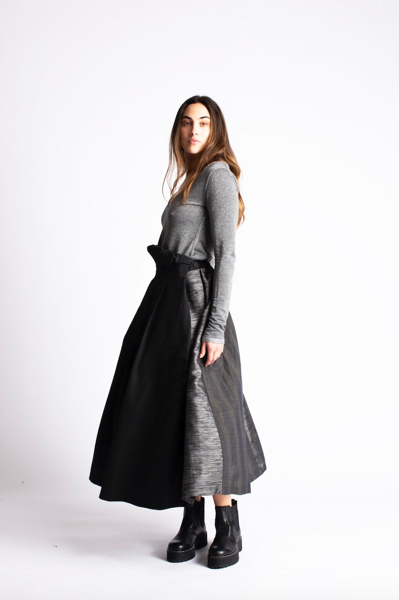 Francesca Marchisio - H20 Skirt: Black & Grey