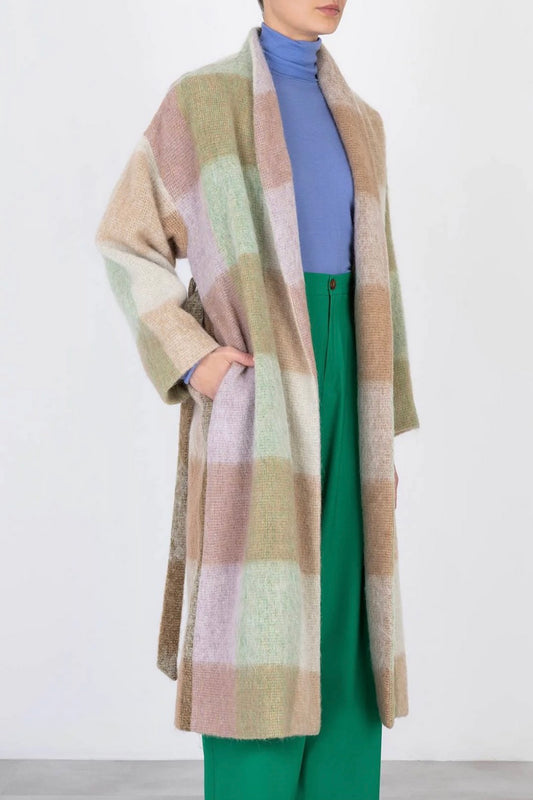 Alysi - Cappotto Mohair Coat: Patch