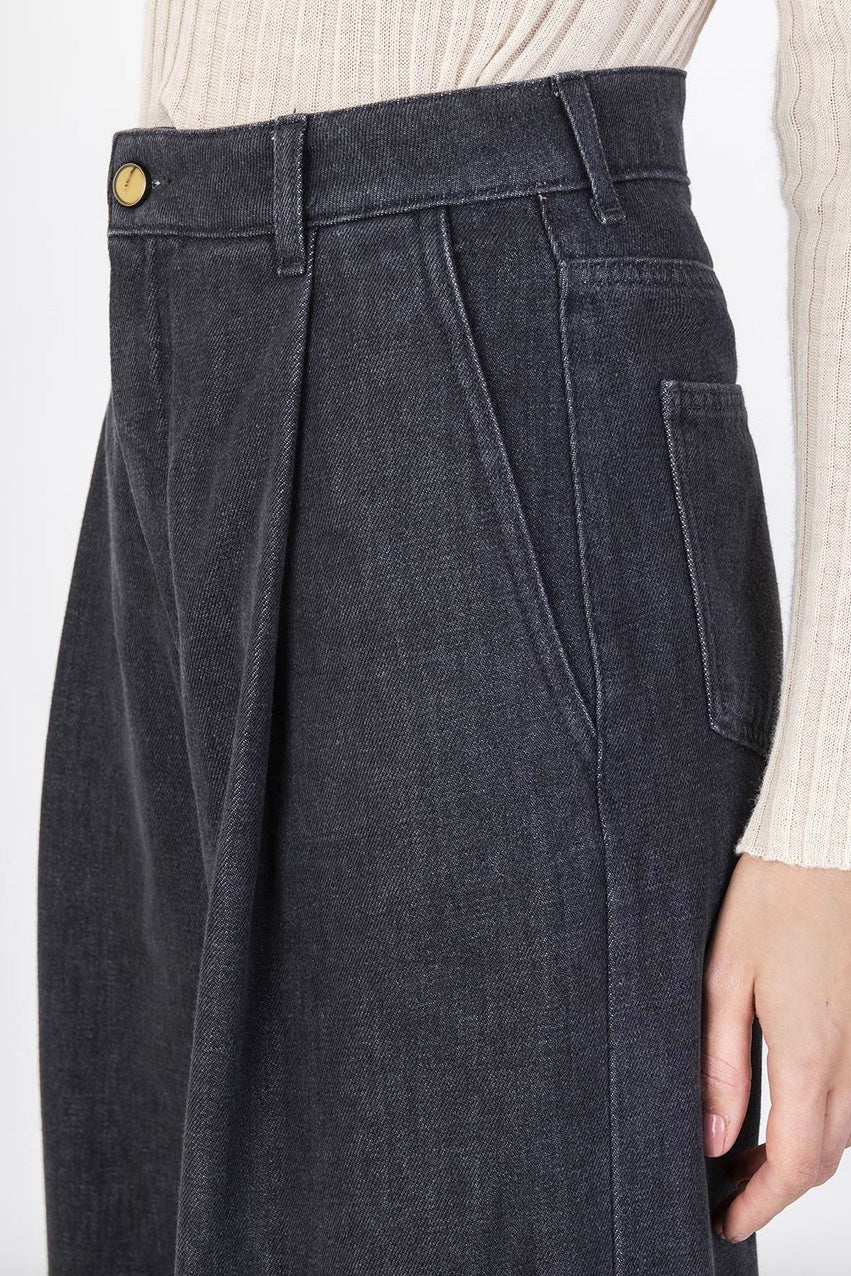 Alysi - Wide Leg Trouser: Grey