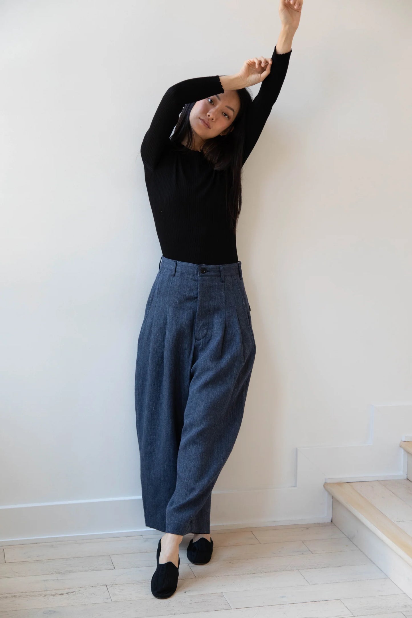 Aseedoncloud - Sankayo Trousers: Indigo