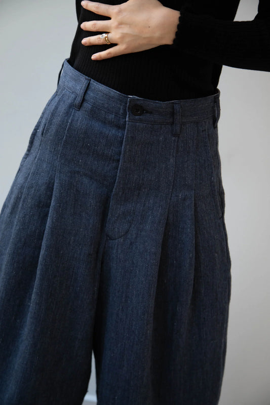 Aseedoncloud - Sankayo Trousers: Indigo