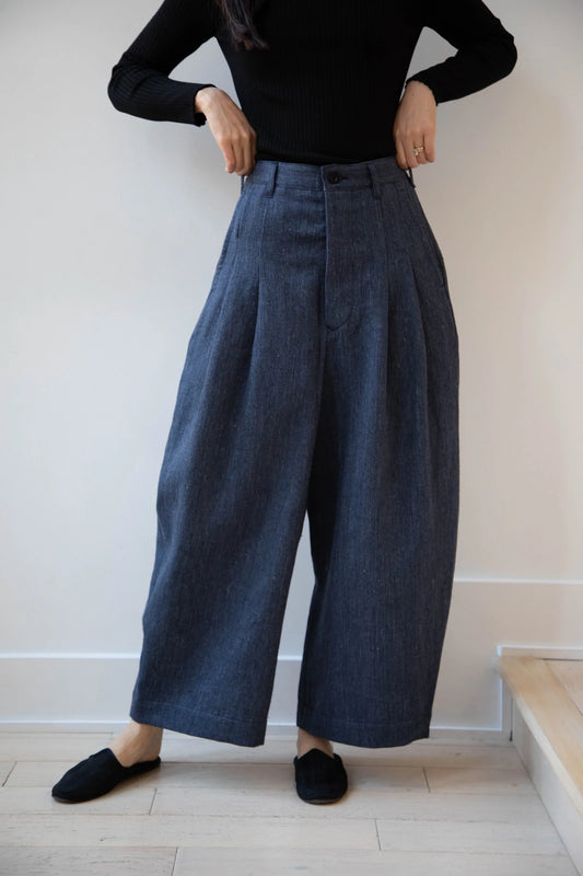 Aseedoncloud - Sankayo Trousers: Indigo