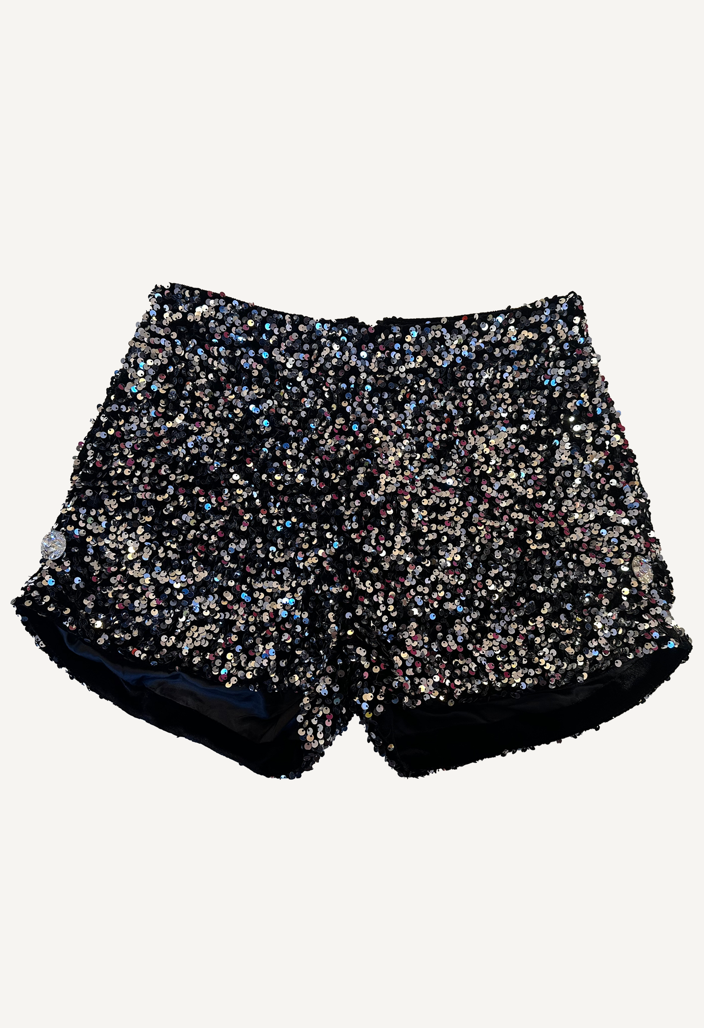 Germanier - Embellished Shorts: Silver