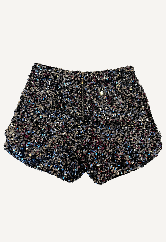 Germanier - Embellished Shorts: Silver