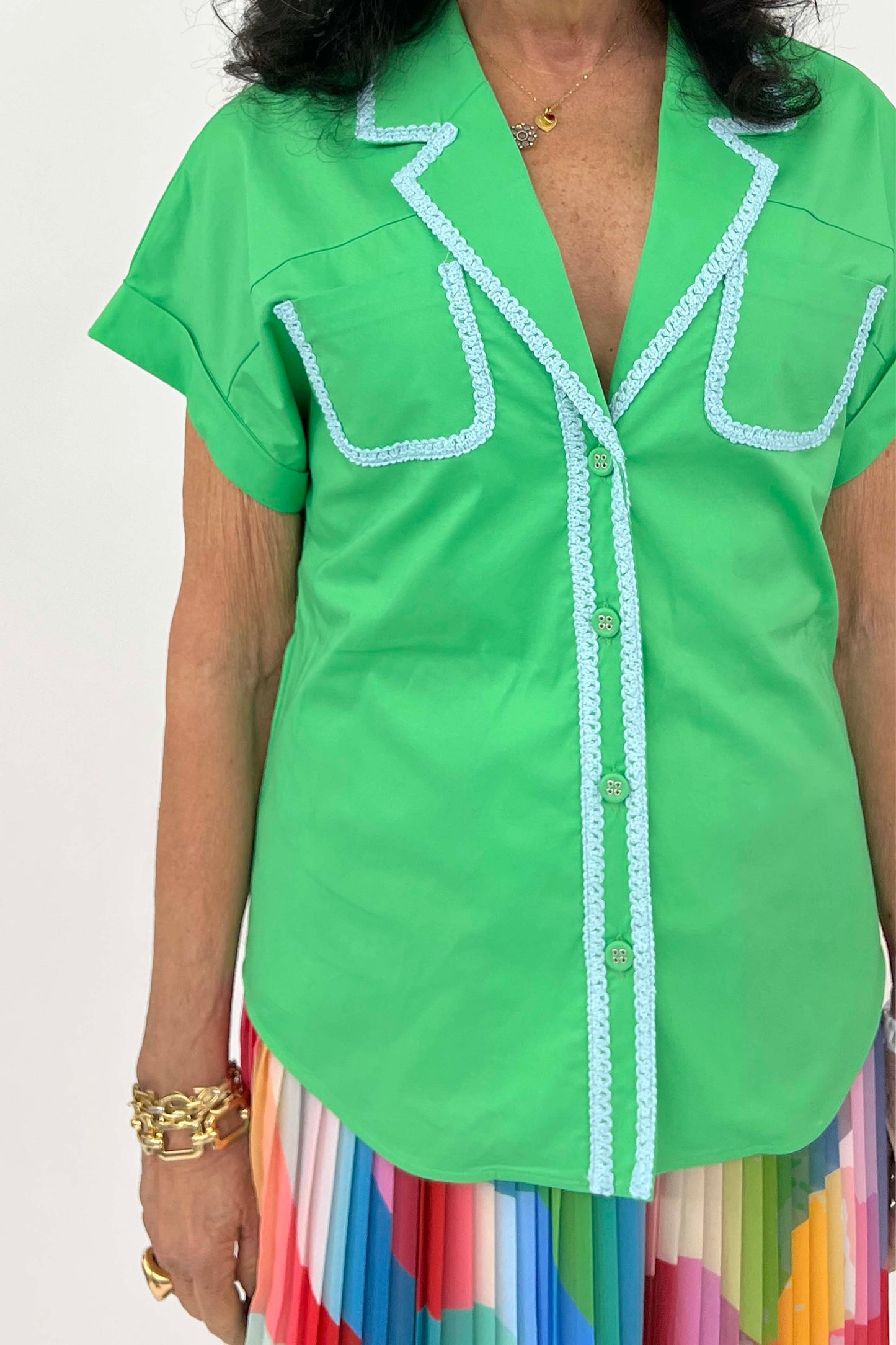 Vivetta - Button Up: Green