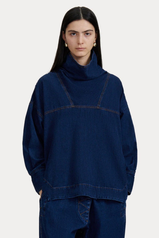 Rachel Comey - Fiamma Top: Dark Indigo