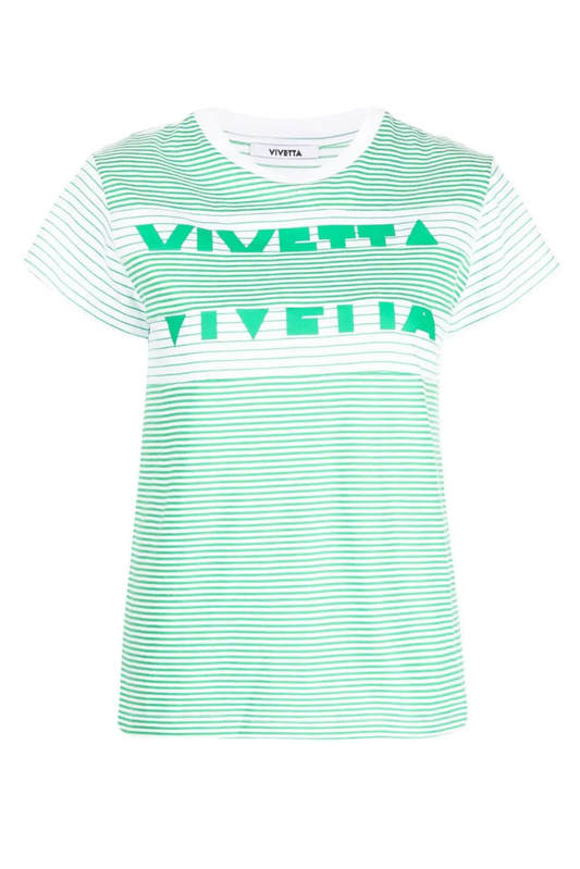 Vivetta - Striped Logo T-shirt