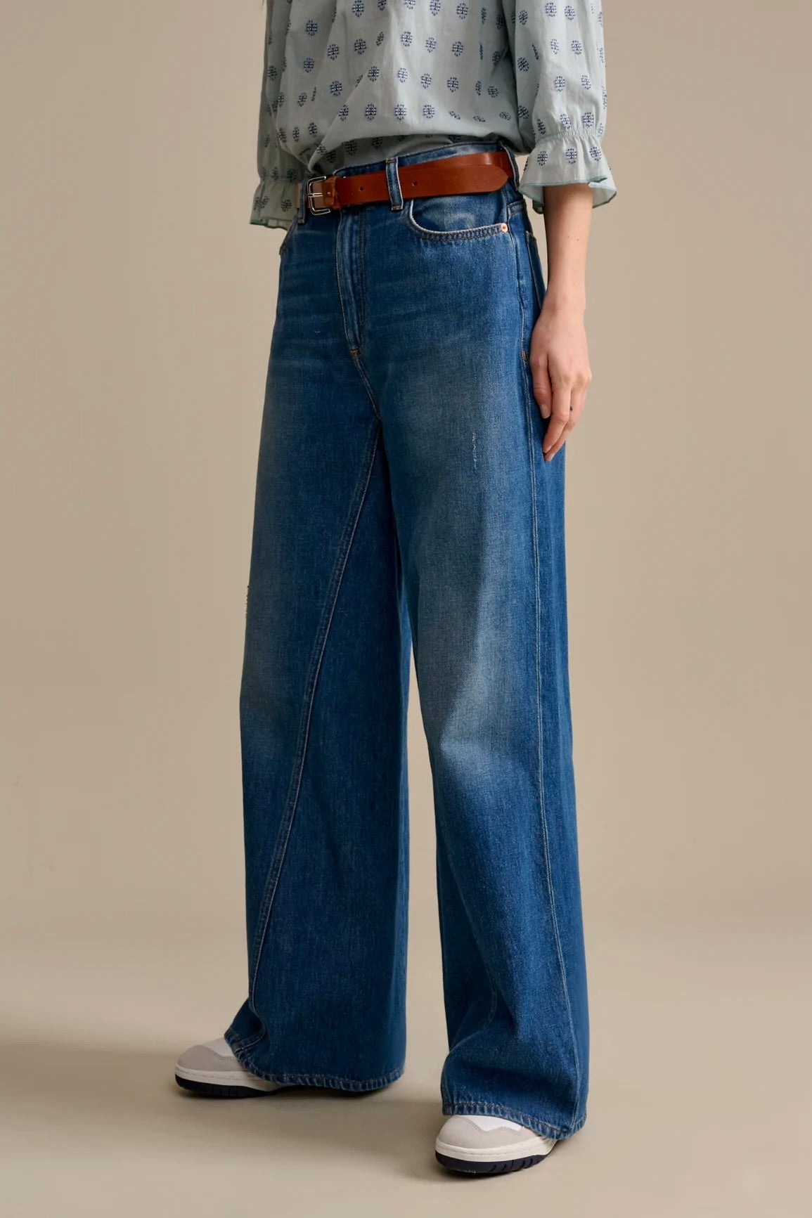 Bellerose- Priscila Jeans: Used Blue