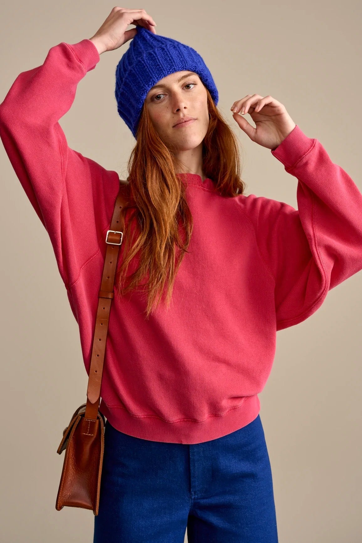 Bellerose- Felda Sweatshirt: Love Pink