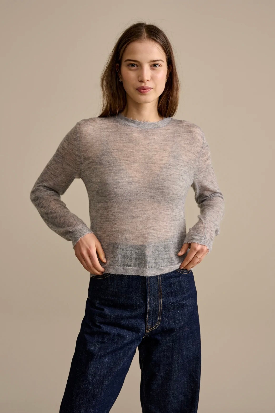 Bellerose- Rybbe Sweater: Heather Grey